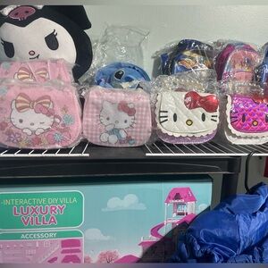 Hello Kitty Pink and White Pouches
